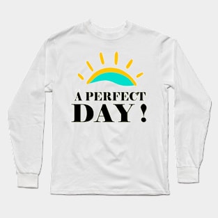 A-PERFECT-DAY-BLU-YELLOW-SUN Long Sleeve T-Shirt